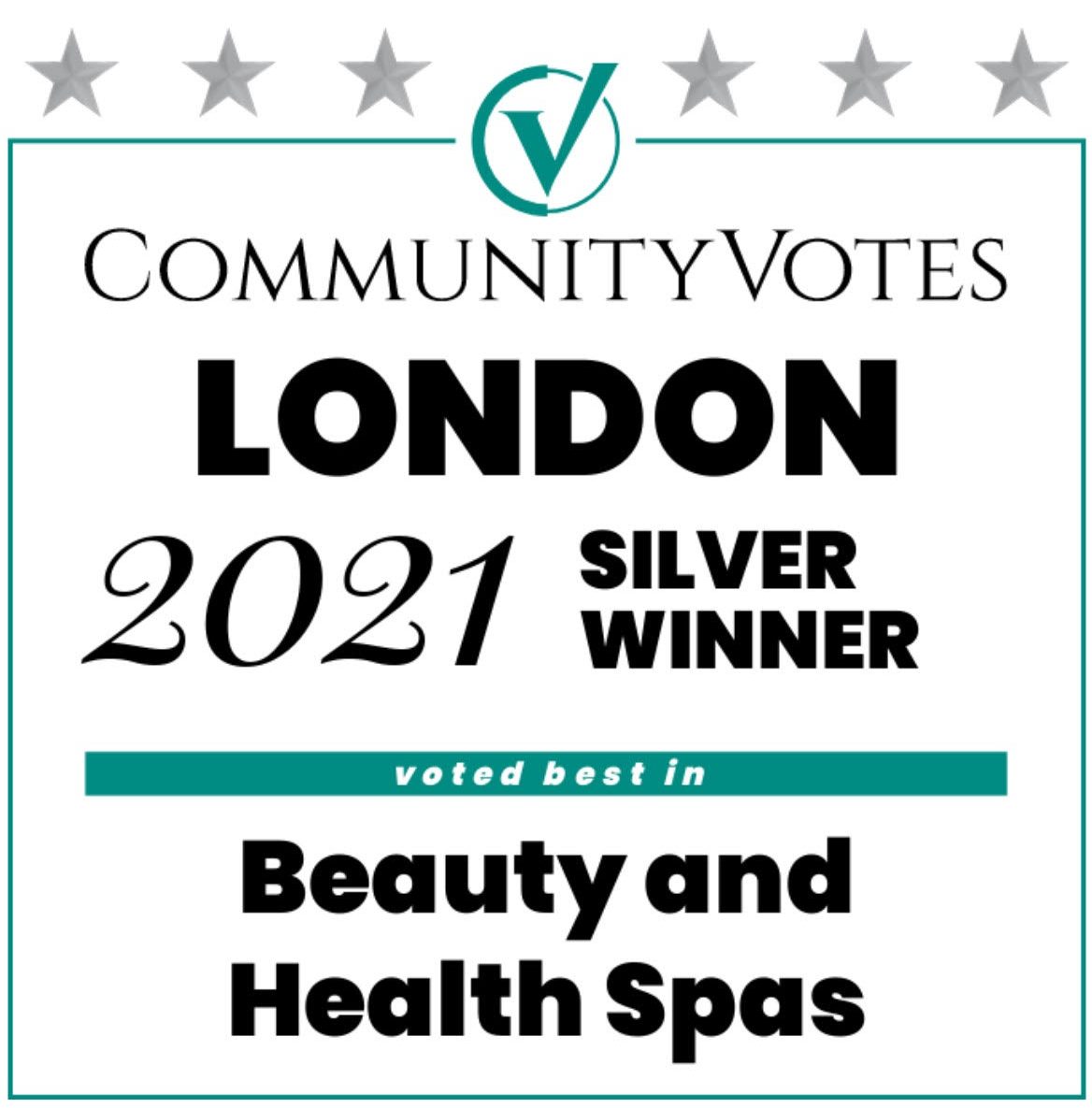Beauty and Health Spas Silver Winner 2021, 2022 Community Votes